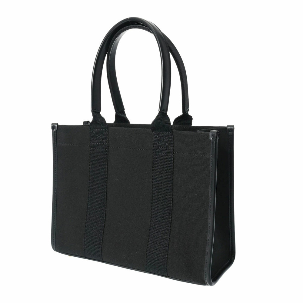 BALENCIAGA Tote Black Canvas Leather Bag - Picture 2 of 9